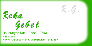 reka gebel business card